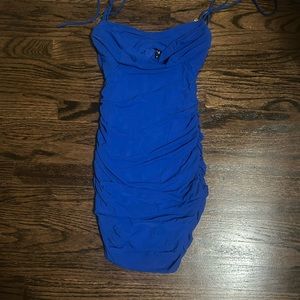 Blue mini hoco dress from windsor